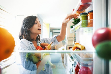 fruits et légumes au frigo